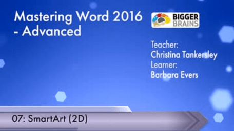 Word 2016: Advanced - SmartArt