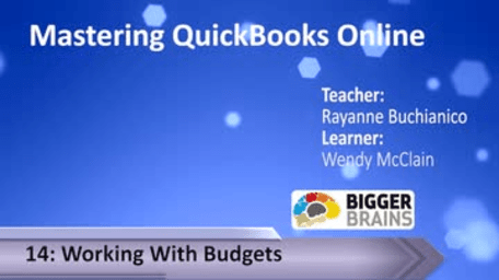 Mastering Quickbooks Online: Working with Budgets