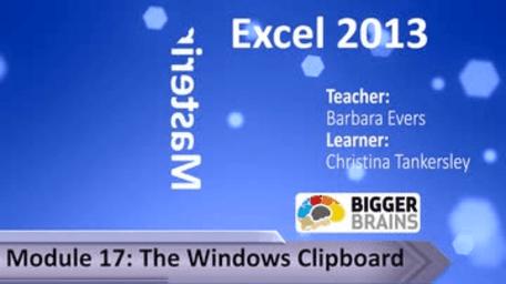 Mastering Excel 2013: The Windows Clipboard