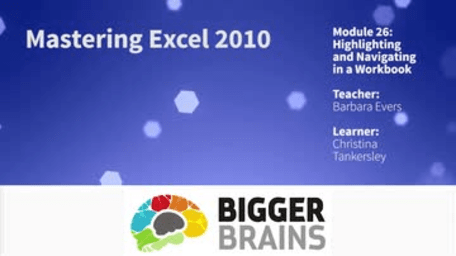 Mastering Excel 2010: Navigating and Highlighting in a Spreadsheet