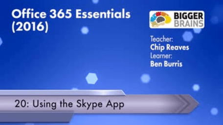 Office 365 Essentials 2016: Using the Skype App