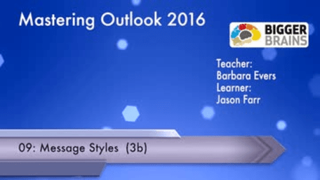 Mastering Outlook 2016: Message Styles