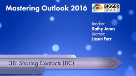 Mastering Outlook 2016: Sharing Contacts