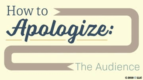 How to Apologize: 02. The Audience