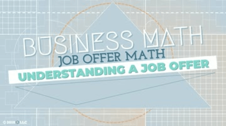 Job Offer Math: Understanding a Job Offer