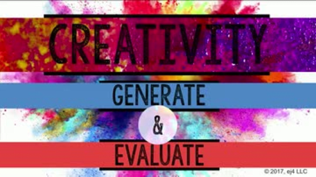 Creativity: 05. Generate and Evaluate