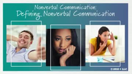 Nonverbal Communication: 01. Defining Nonverbal Communication