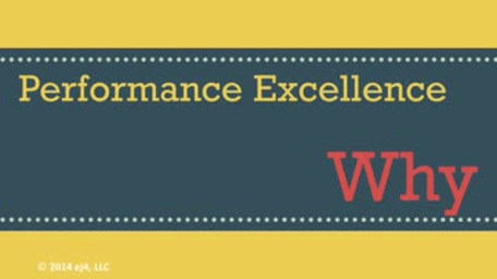 Performance Excellence: Why