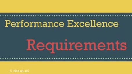 Performance Excellence: Requirements