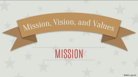 Mission, Vision, Values: 01. Mission