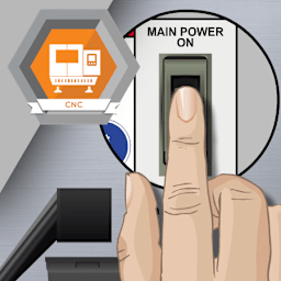 Power on the CNC Machining Center