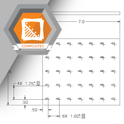 Marking Hole Locations for Drilling Composite Materials