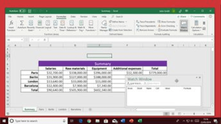 Excel Office 365: Referencing Data