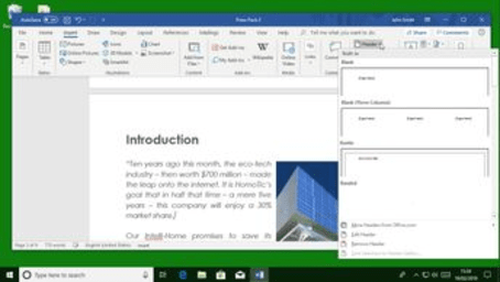 Word Office 365: Structuring Documents