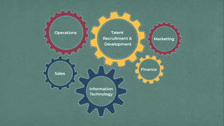 Core Organization Functions - Marketing, Operations, IT, Finance, and Organizational Development