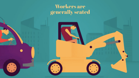 Working when seated