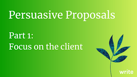 Focus on the client