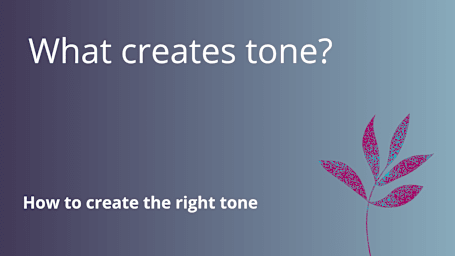 What creates tone?