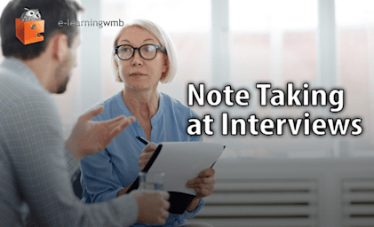 Note Taking at Interviews