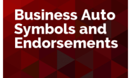 Business Auto Symbols and Endorsements