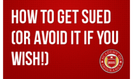 How to Get Sued or Avoid It If You Wish
