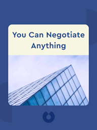 You Can Negotiate Anything