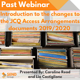 Introduction to the changes to the JCQ Access Arrangements documents 2019/2020