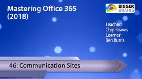 Mastering Office 365 2018: Communication Sites