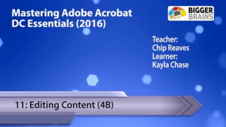 Acrobat DC 2016 - Editing Content