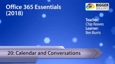 Office 365 Essentials 2018: Calendar and Conversations