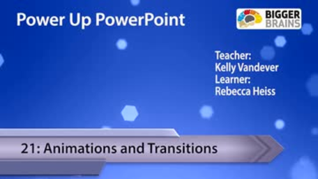 Power Up PowerPoint (v2) 21: Animations and Transitions