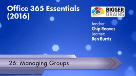 Office 365 Essentials 2016: Managing Groups