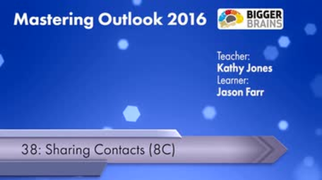 Mastering Outlook 2016: Sharing Contacts