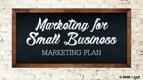 Marketing for Small Business: Marketing Plan