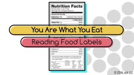 You Are What You Eat: Reading Food Labels