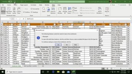 Excel Office 365 (Windows): Getting to Know Macros in Excel