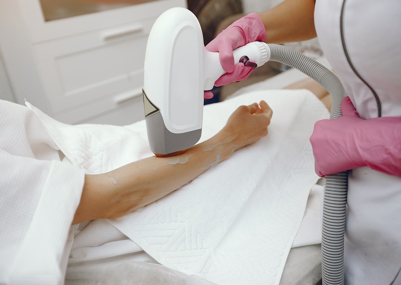 Single area hair removal laser package