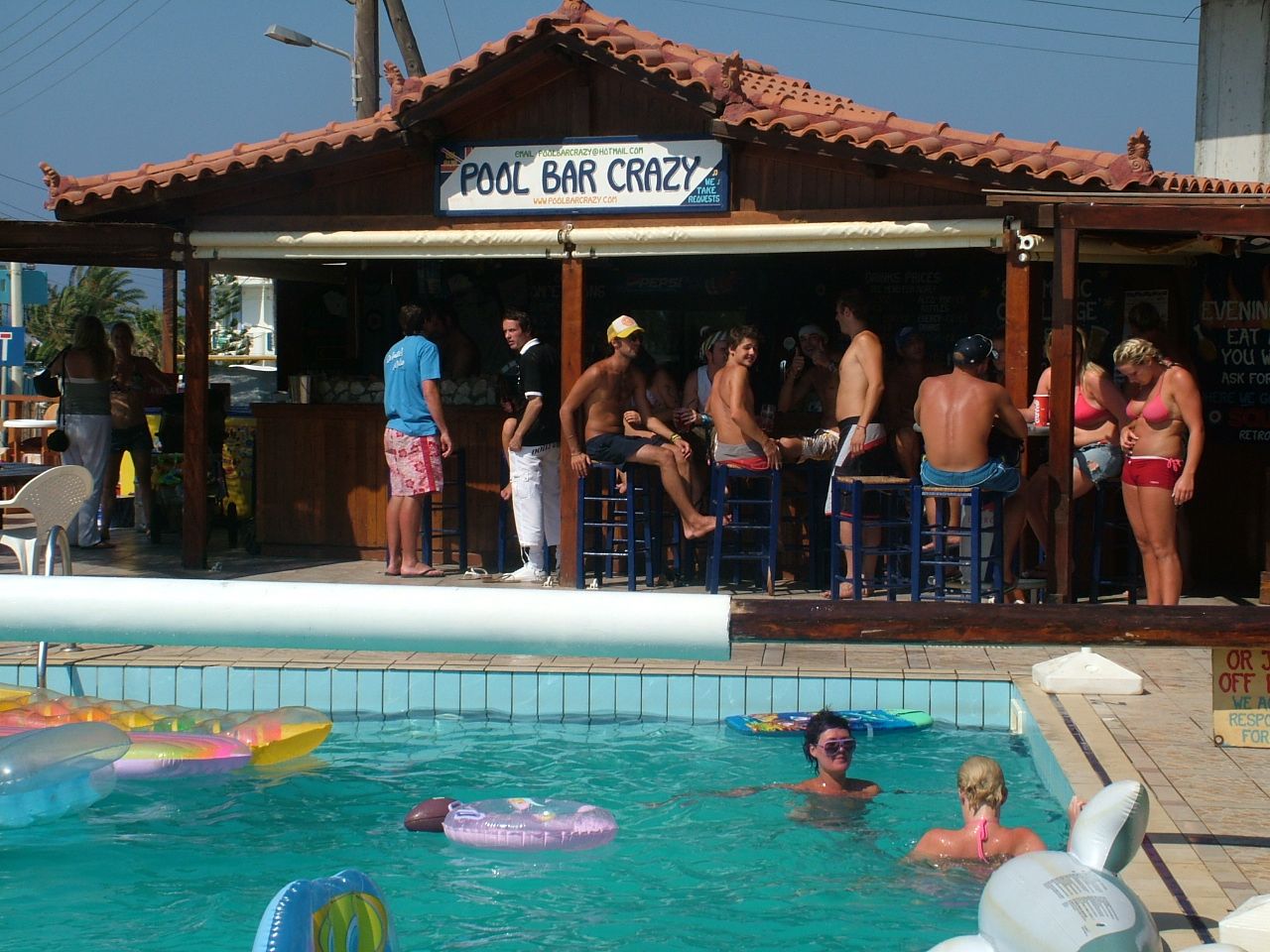 Pool Bar Crazy, Malia, Crete