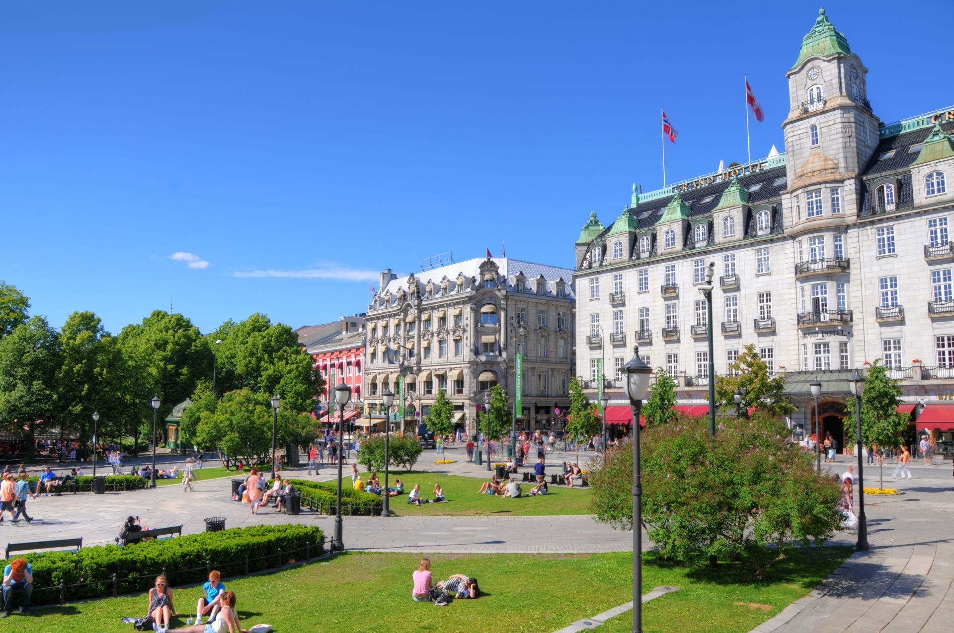 Parlament in Oslo, Norwegen
