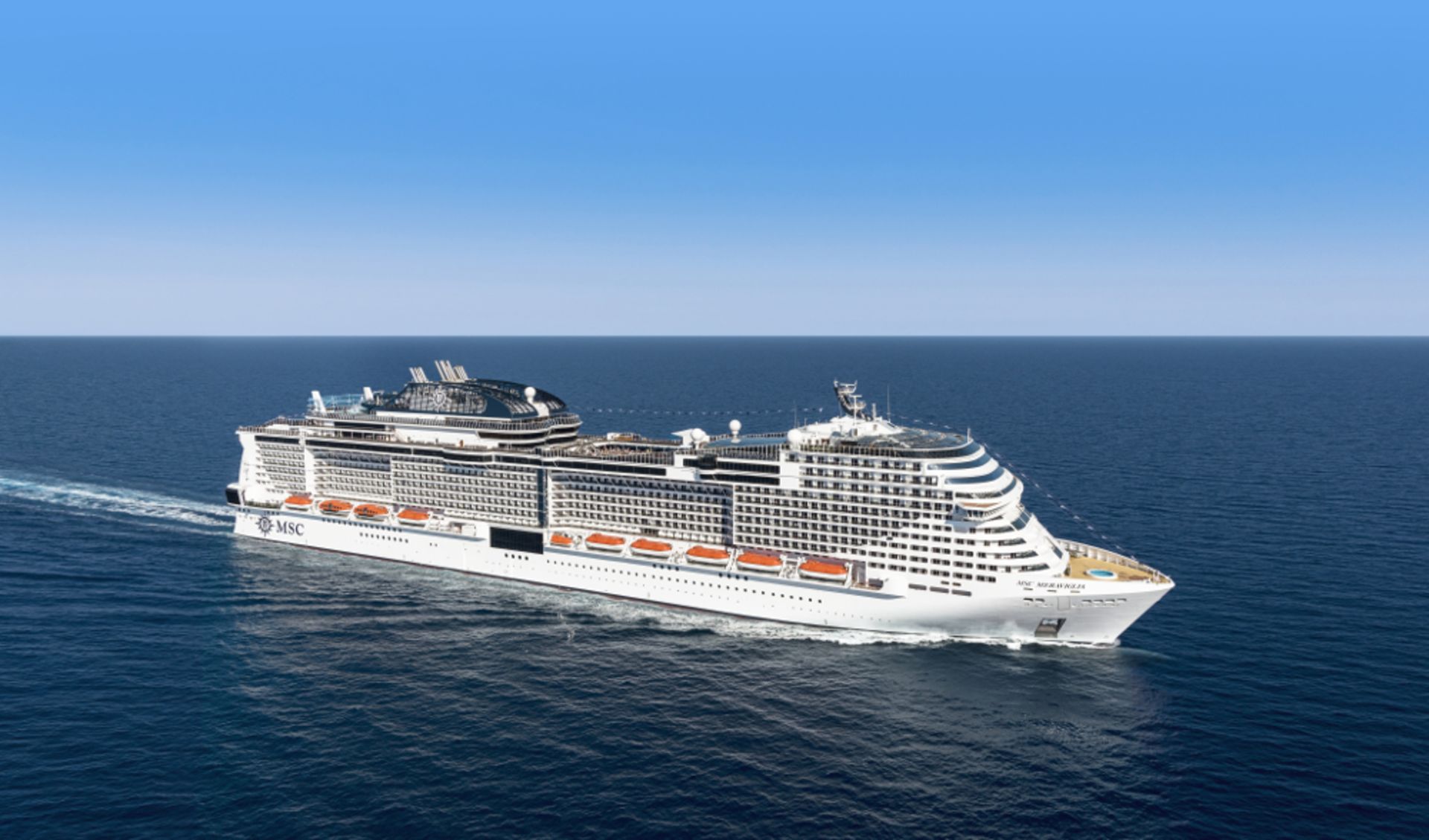 MSC Merviglia im Meer