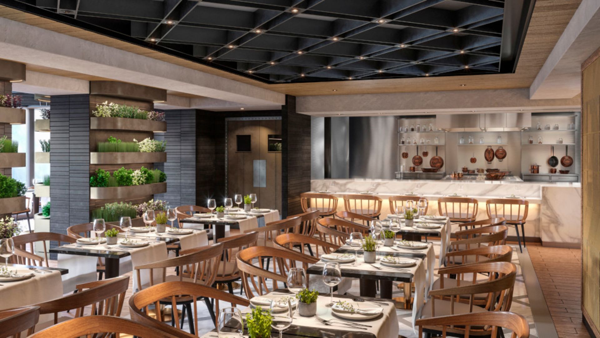 Erster Einblick ins Chef's Garden Kitchen