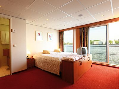 Kat. OP - Deluxe-Außenkabine mit franz. Balkon Oberdeck