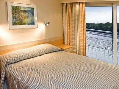 Kat. MD - Außenkabine mit franz. Balkon Mitteldeck