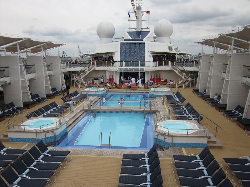 Das Pooldeck der Celebrity Silhouette