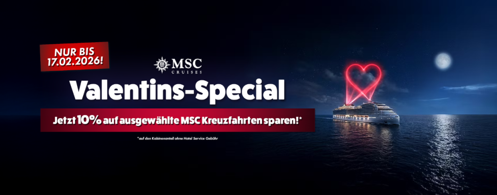 MSC Cruises Valentines Aktions Poster