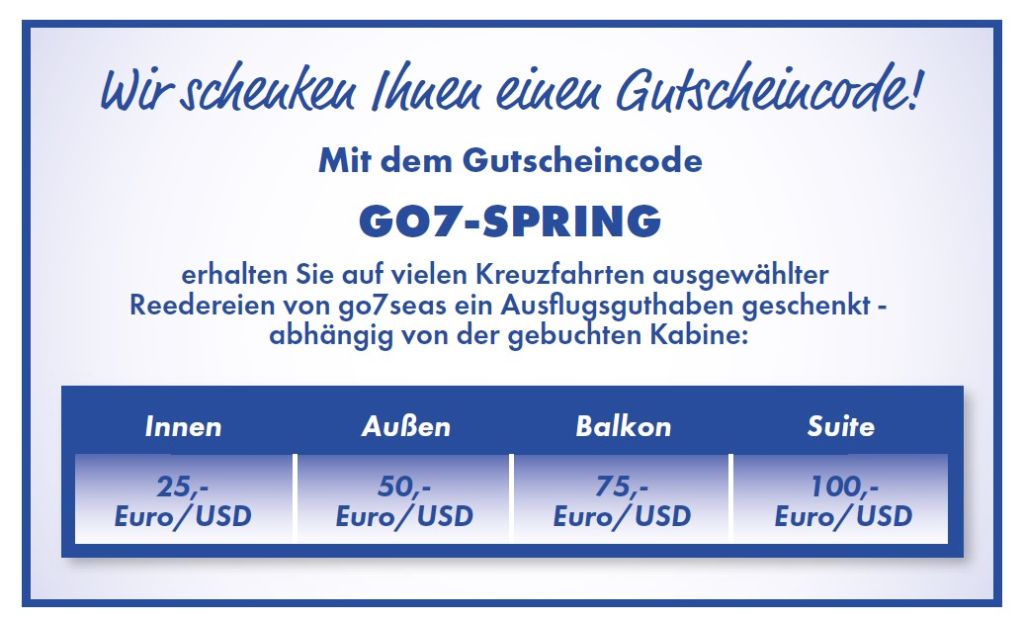 Gutscheincode GO7-SPRING