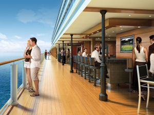 Restaurants mit Sitzplätzen auf dem Promenadendeck