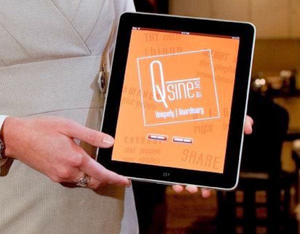 Die Speisen werden über iPads bestellt. Die Bestellung der Speisen erfolgt über iPads