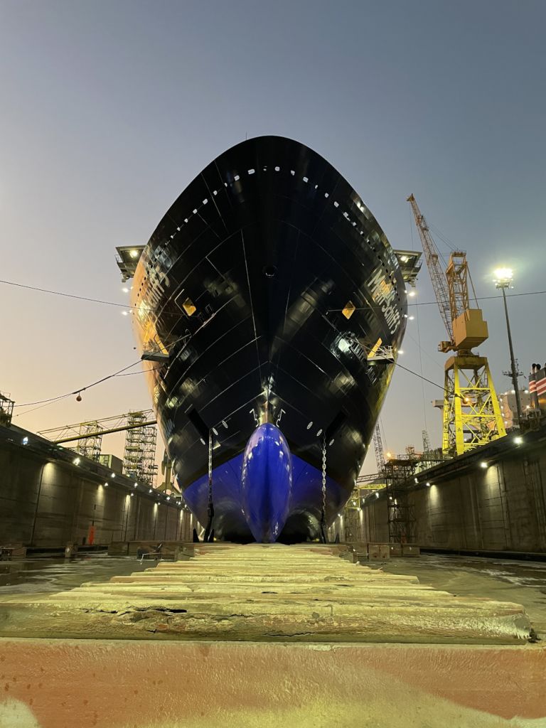 Mein Schiff 5 in der Werft