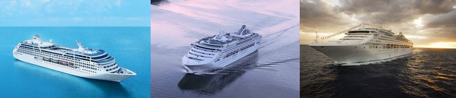 Diese drei Schiffe der Princess Cruises Flotte nehmen Sie mit zu eindrucksvollen Weltreisen. Weltreisen können Sie auch mit den Schiffen der Princess Flotte erleben!